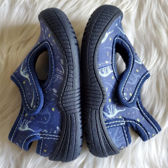 Oomphies Blue Boy's Splash Dinos Shoes SZ 5 - Picture 4 of 11